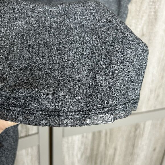 Michael Stars T Shirt One Size Gray Color Short Sleeves Silver Detail - Picture 3 of 5